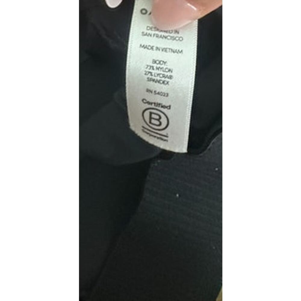 Womens Athleta Black Cropped Straight Leg Pant Size Large - Picture 4 of 4